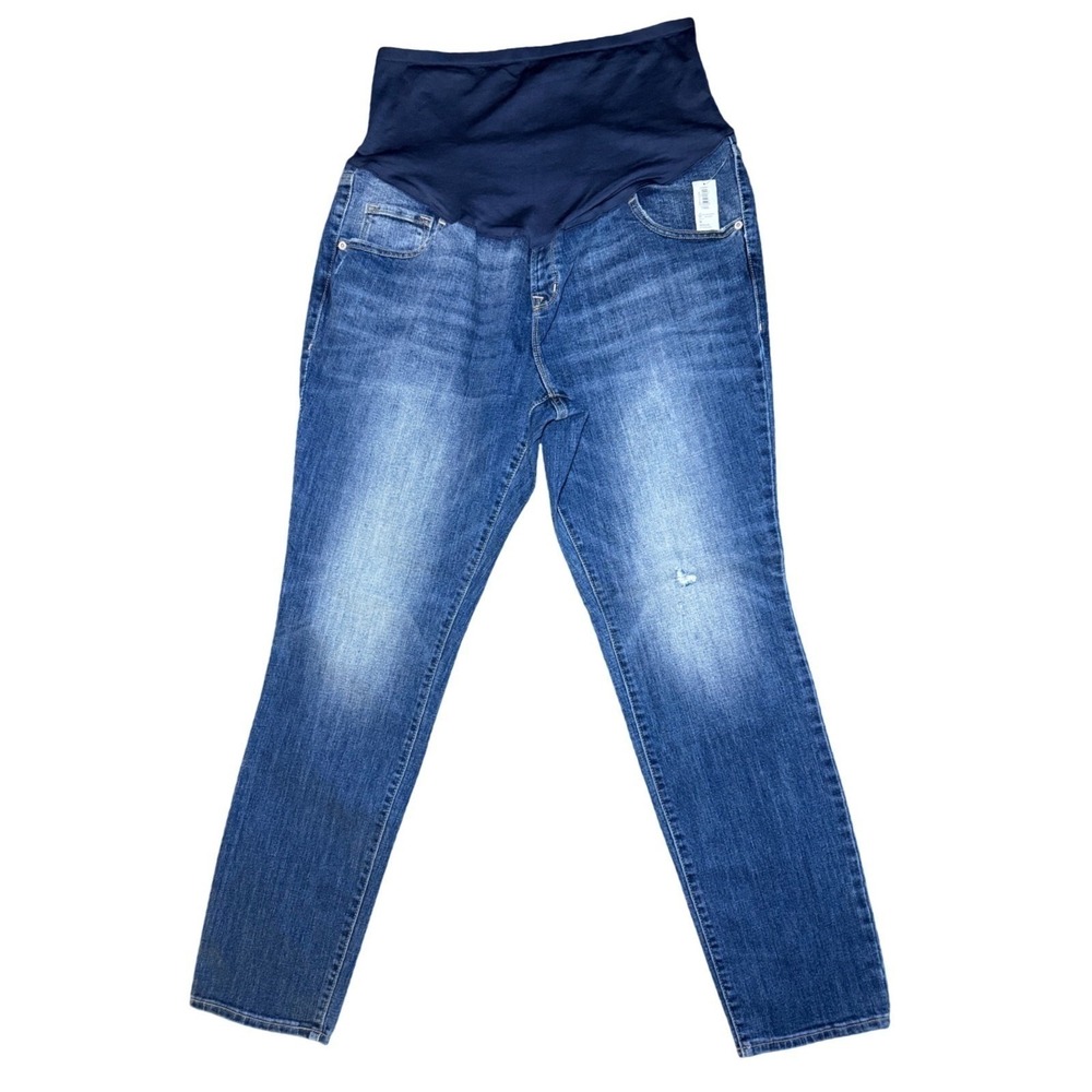 Old Navy Maternity Full Panel Skinny Jeans Size 16 Regular Blue Wash NWT